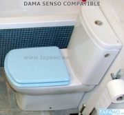 Tapa Wc DAMA SENSO COMPACTO Compatible Fijo Roca