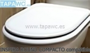 Asiento inodoro INSPIRA ROUND COMPACTO compatible amortiguado tapawc Roca