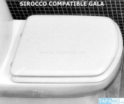 Asiento inodoro SIROCCO tapawc compatible Gala