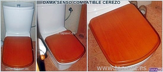 Asiento y tapa Dama Senso Roca