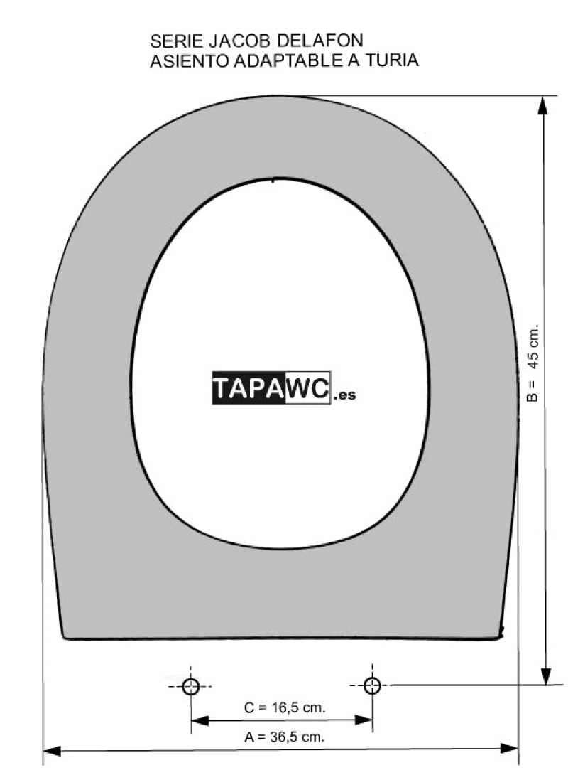 Tapa Wc ALTAIR tapawc compatible Jacob Delafon