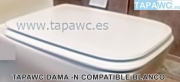 Asiento inodoro DAMA-N COMPACTO compatible tapawc Roca