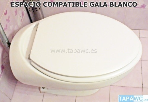 Asiento tapa wc adaptable para el modelo Nila de Gala.