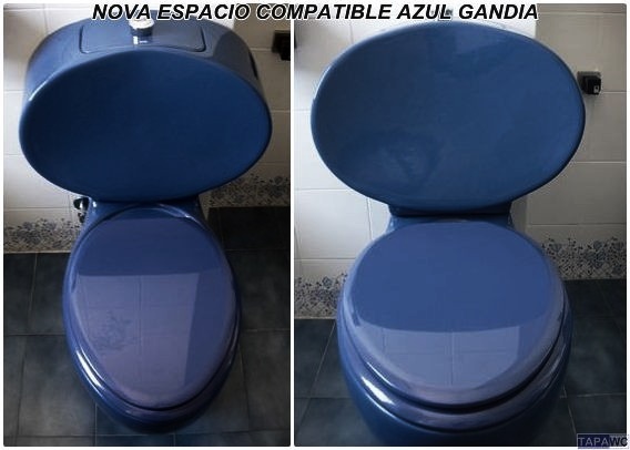 GALA G12120 NOBLE Inodoro Completo Clásico Tapa WC Color Nogal Claro