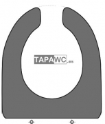 Asiento inodoro HERRADURA tapawc compatible AMORTIGUADO