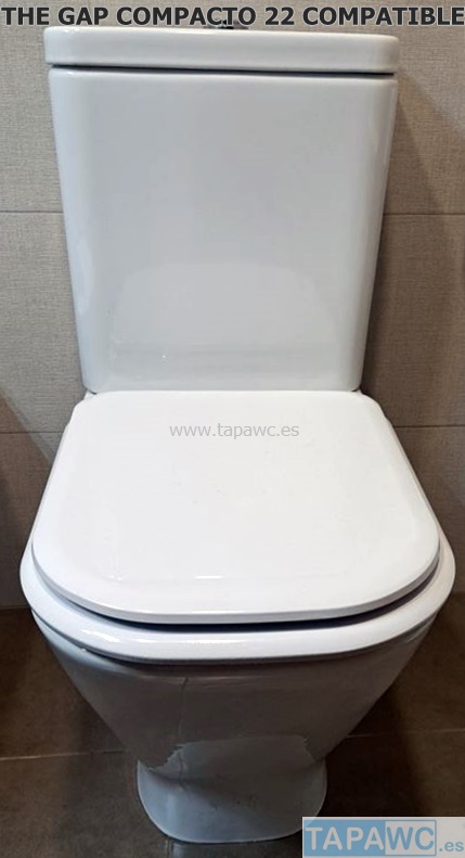 Tapa de WC Roca The Gap Square compatible