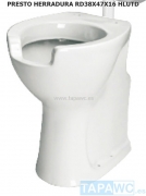 Asiento inodoro RD 37X48X16 HLUTD HERRADURA tapawc compatible