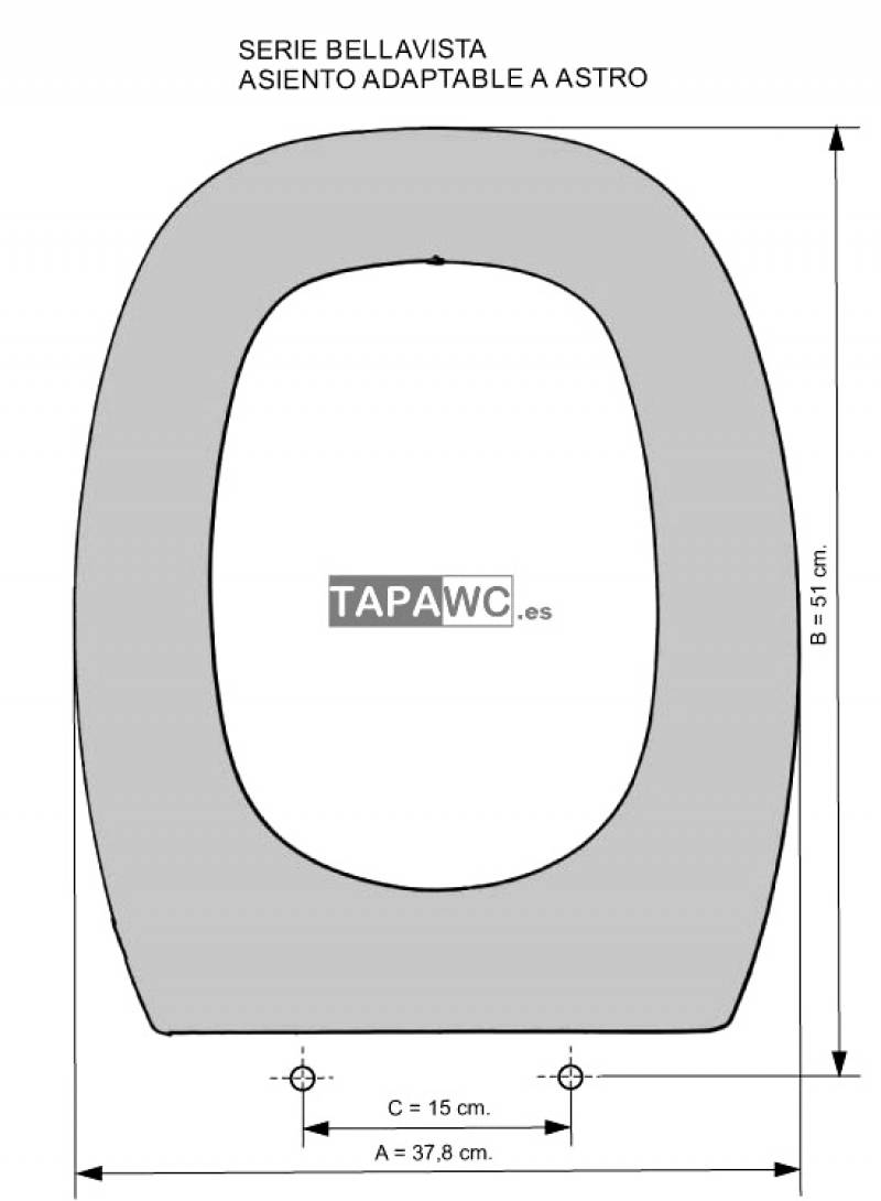 TAPA WC COMPATIBLE BELLAVISTA