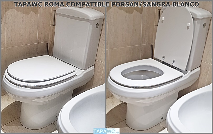 Tapa Wc ROMA Fijo Tapawc Compatible Porsan Sangra