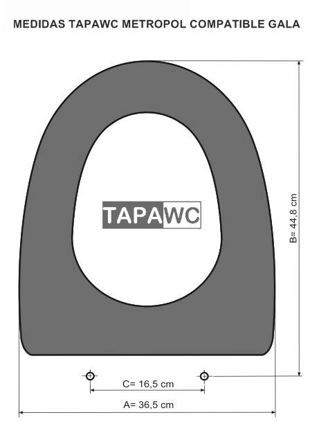 Tapa WC GALA METROPOL Fabricada A Medida De Eizaguirre