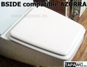 Asiento inodoro BSIDE tapawc compatible Azurra
