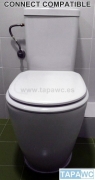 Asiento inodoro CONNECT tapawc compatible Ideal Standard